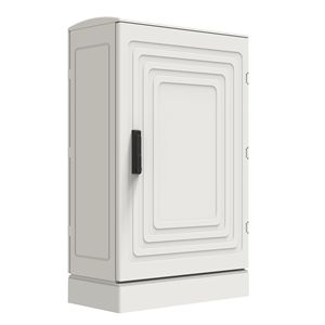 Caja de poliéster GRP 700x1100x350mm IP65 Caja montada en la pared Caja de distribución impermeable Placa de montaje en panel RAL 7035 45kg - Product Image 1