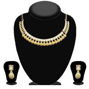 Ensemble de bijoux fins Kriaa Collier Kundan plaqué or 2105606 - Product Image 1
