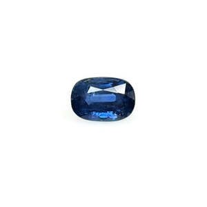 Saphir bleu naturel non traité de Bangkok 3,02 carats, taille émeraude, pierre précieuse brute, matériau opale avec couleur violette - Product Image 1
