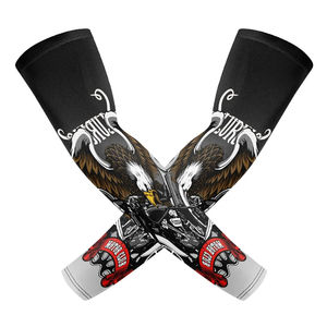 Manchons de cyclisme personnalisés anti-UV respirants à séchage rapide en nylon et élasthanne écologiques pour le sport - Product Image 2