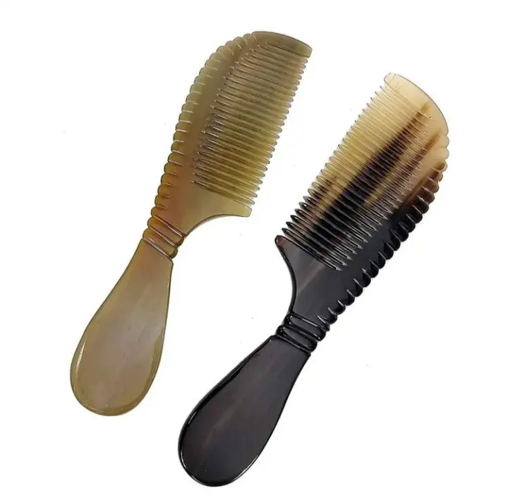Natural Colors Horn Buffalo Wholesale Combs Natural Anti-Static Horn Combs for Holiday Gifts