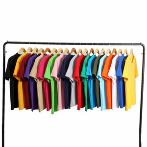 Venta al por mayor, logotipo impreso, varios colores, 180g, algodón peinado, camiseta lisa para hombre, logotipo personalizado, publicidad, camiseta blanca en blanco, camisetas - Product Image 1