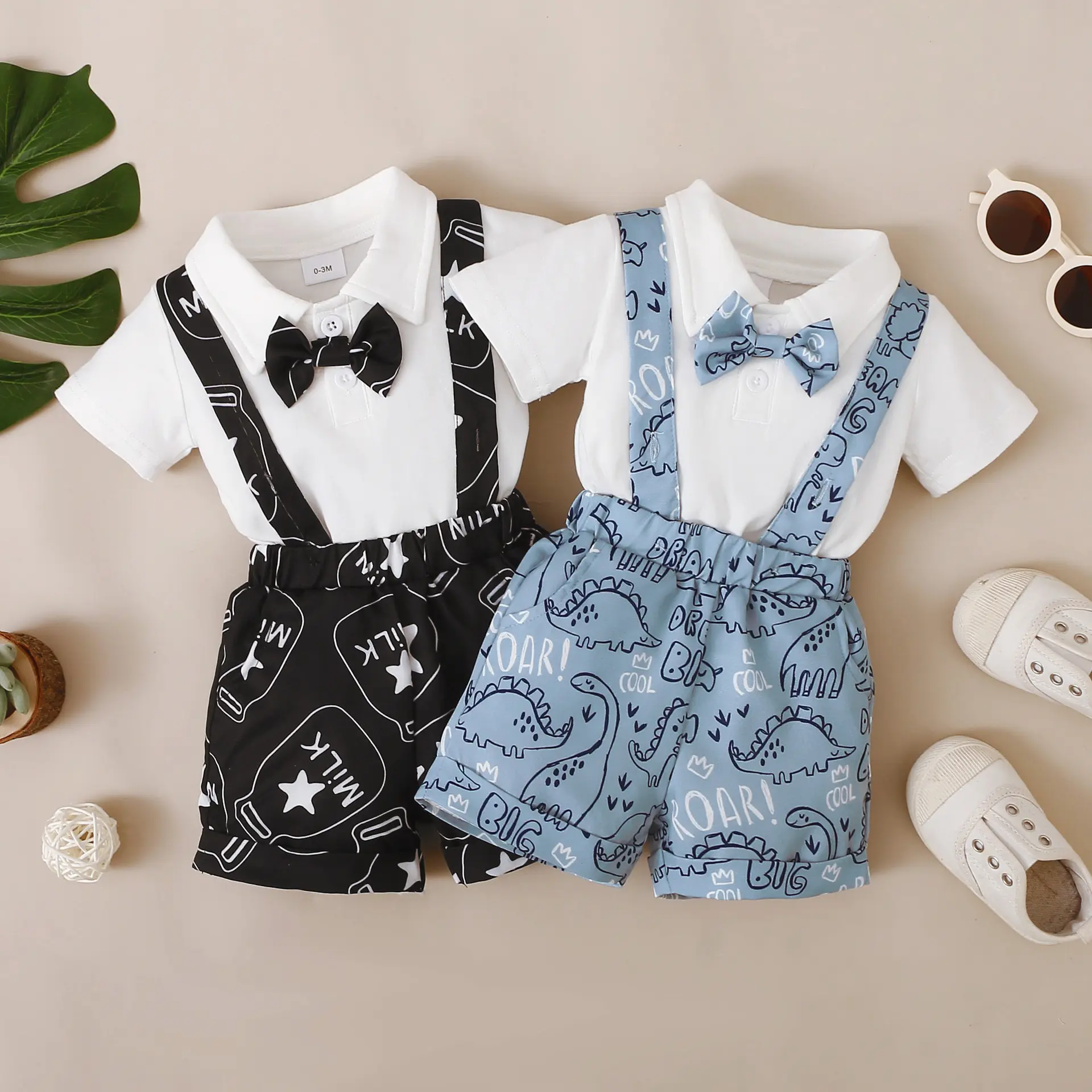 New Fashion Baby Boy Clothes 3 6 9 12 18 24 Months Toddlers Children Formal Clothes Summer Kids Gentleman Clothing Sets