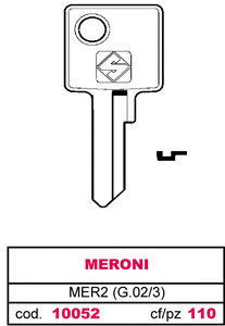 Chiave Asc Mer2 (g.Vac 3) Meroni - Product Image 1