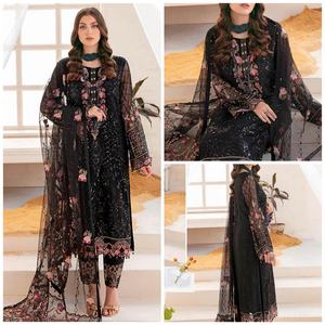 อินเดียปากีสถานล่าสุดชีฟองปัก Salwar Kameez กับหินหนักชุดแต่งงานสุดหรูชุดร้อนขาย2023 - Product Image 3