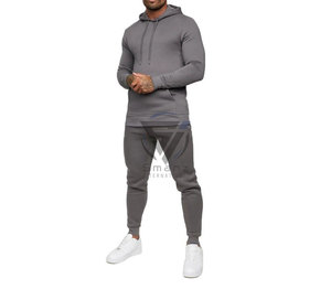 กางเกงวอร์มผู้ชายสีพื้นสไตล์สตรีทแวร์สีน้ำเงิน ผ้าคอตตอนผสมโพลีเอสเตอร์ ระบายอากาศได้ดี ยืดหยุ่น มีกระเป๋า  สามารถสั่งทำได้ - Product Image 2