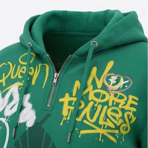 ชุดเซ็ตเสื้อครอปแขนยาวพิมพ์ลายสกรีนแฟชั่น ผ้าฝ้าย ชุดออกกำลังกาย เสื้อฮู้ด กางเกงขายาว ชุดวิ่ง ชุดกีฬา - Product Image 4