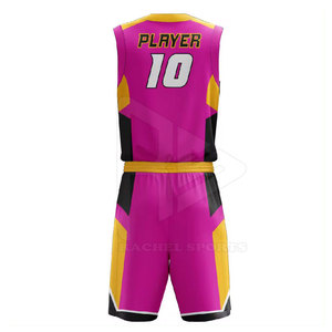 Uniforme de Baloncesto Personalizado de Alta Calidad, Transpirable, 100% Poliéster, Talla Grande - Product Image 3