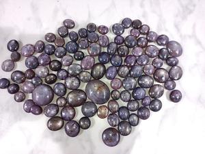 Piedra Natural de rubí con forma de estrella, cabujón redondo liso, par de piedras preciosas sueltas, Rubies, fabricación de joyas, precio al por mayor por quilate - Product Image 3