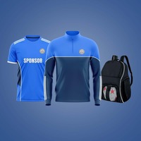 Camiseta de fútbol hurling con sublimación completa, pantalones cortos y top de media cremallera para clubes irlandeses, uniformes de equipo.