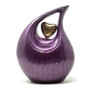 Urnas de cremación decorativas de Metal grabadas a mano para cenizas humanas, esmalte de mariposa, urnas de lágrima impresas pequeñas - Product Image 3