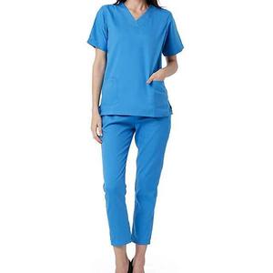 Uniformes, Disfraces, Uniformes de Hospital, Uniformes de Hospital para Mujer, Conjuntos de Uniformes Médicos con Bolsillo, Uniformes Médicos con Cuello en V y Pantalones Cargo - Product Image 4