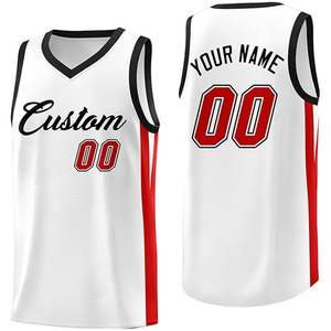Maillots de basket-ball personnalisables blanc débardeurs nom numéro impression 3D personnalisé été lâche sport t-shirts gilet haut pour hommes XS - Product Image 6