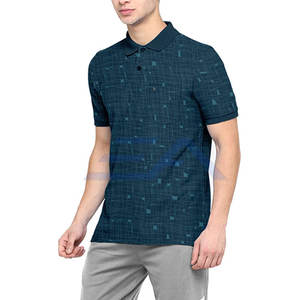 Nuevas Camisetas de Manga Corta para Hombre, Tejidas, Transpirables, de Alta Calidad, en Poliéster/Algodón, Personalizables para Venta al Por Mayor - Product Image 5