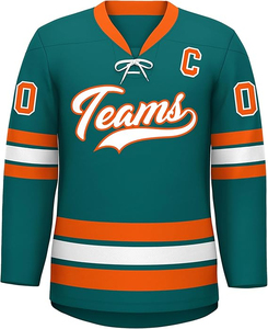 Nuevas Camisetas de Hockey sobre Hielo Personalizadas para Jóvenes, Transpirables, de Poliéster, Ropa de Equipo, Sublimadas, Deportivas - Product Image 2