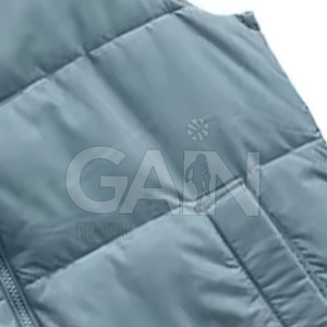Chaleco de burbujas con logotipo personalizado OEM, chaqueta acolchada cálida más vendida, chaleco acolchado de color sólido - Product Image 6