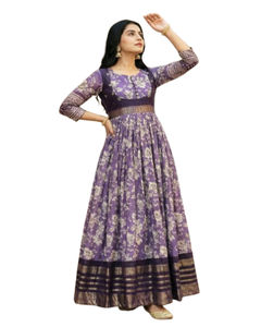 Robe Anarkali de haute qualité pour femmes, design traditionnel avec une touche moderne, vêtements indiens et pakistanais à prix de gros - Product Image 1