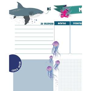 Underwater World Design Tear-Off <b>Desk</b> Pad with Paper Cover - Product Image 6