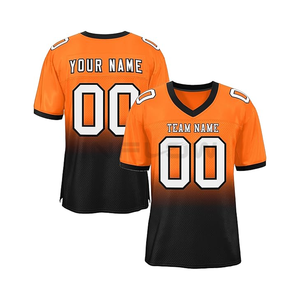 Camisetas de Fútbol Americano Sublimadas al por Mayor, Tallas Grandes, Transpirables, Bordado Occidental, Malla Deportiva para Exteriores - Product Image 5
