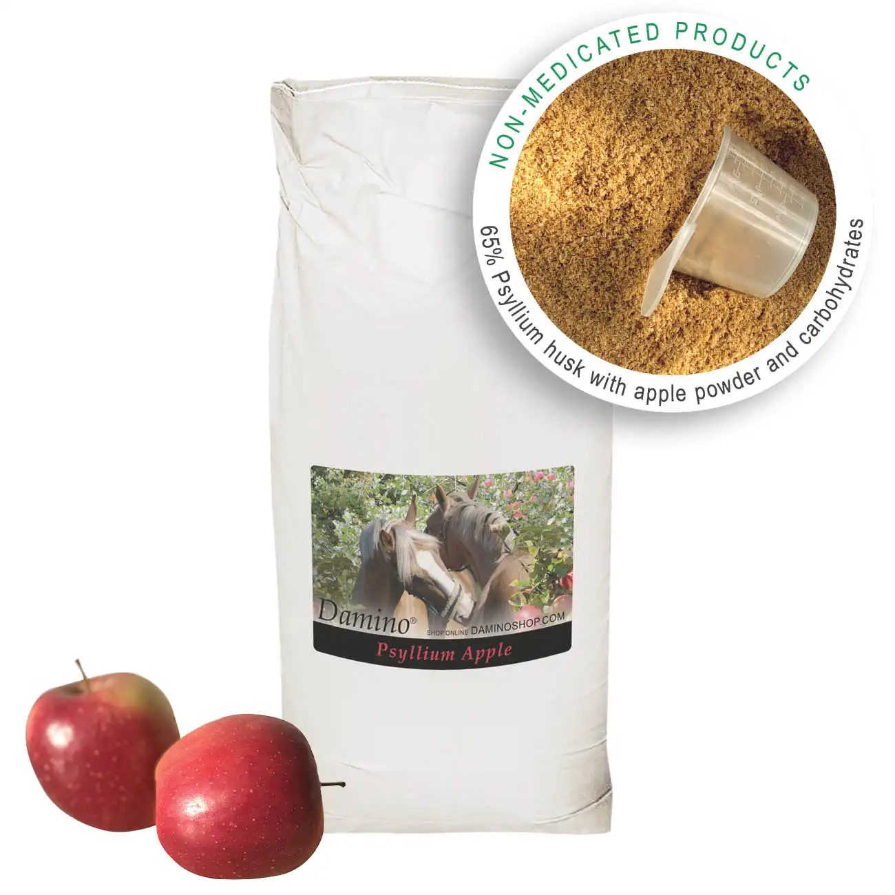 Damino Psyllium Apple Improves intestinal Passage   Reduces Sand Accumulation Helps regulate the Digestion   Blood Sugar 15kg