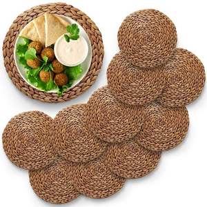 High Quality Water Hyacinth Placemats for Casual and Formal Dining Woven <b>Mats</b> for Table Setting Wholesale Supplier Cheap Price - Product Image 1