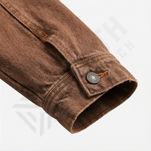 Chaqueta Vaquera Personalizada de Alta Calidad para Hombre, Cuello Alto, Reversible, Estilo Holgado, Moda Urbana - Product Image 6