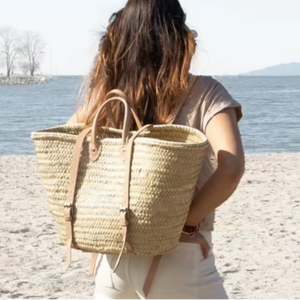 กระเป๋าเป้สานสไตล์ฝรั่งเศสสุดฮิตจาก Handmade Essentials พร้อมตะกร้าผลไม้หนัง และกระเป๋าสานหูหิ้วคู่ - Product Image 1