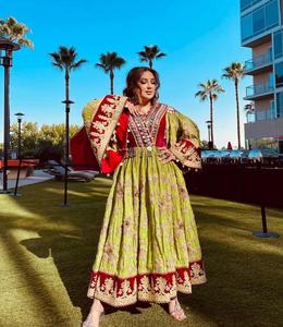 Vestido Afgano Vintage de Primera Calidad para Mujer, Transpirable, Hecho a Mano en India y Pakistán, Vestido de Noche Afgano para Bodas y Fiestas - Product Image 3