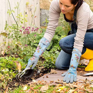 ถุงมือทำสวนหนังคุณภาพสูงขายส่ง-คุณภาพสูงสั่งทำพิเศษป้องกันการบาดและกันน้ำ - Product Image 6
