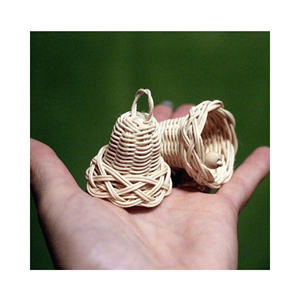 Stylish Rattan <b>Bell</b> Gift <b>Box</b> Handcrafted Wicker Rattan <b>Bell</b> Ornament for Christmas Tree Decor Home Party Festive Charm Unleashed - Product Image 5