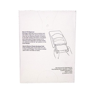GEN 5000/Cartón 14.5 pulgadas X 16.5 pulgadas Fundas Blancas para Asientos de Inodoro Plegables en Cuatro Partes, Hechas de Papel Resistente - Product Image 2