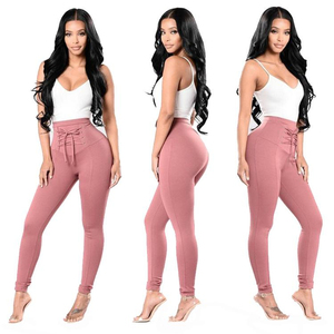 Vente en gros Qualité supérieure Leggings de fitness légers taille haute pour femmes Leggings de yoga pour femmes Leggings élastiques personnalisés - Product Image 4