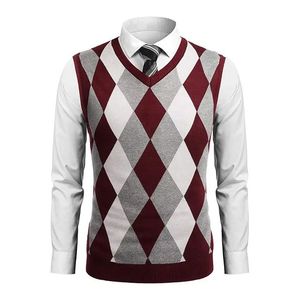 <b>Men</b> Custom Design Jacquard Cardigan <b>Sweater</b> Knit <b>Vest</b> Anti-Shrink Front Logo Winter OEM ODM Bulk Wholesale - Product Image 6
