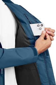 Vestes coupe-vent haute performance pour hommes, imperméables, à capuche - Product Image 6