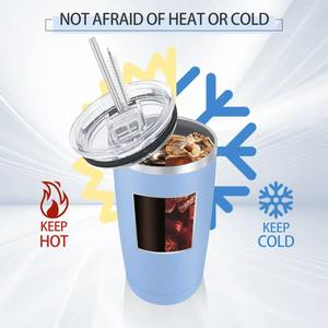 Venta al por Mayor OEM: Taza de Viaje Aislada de Acero Inoxidable de Doble Pared de 20 oz, <span class=keywords><strong>Tazas</strong></span> Térmicas para Café, Taza Ecológica para Auto, Ideal para Regalos - Product Image 2