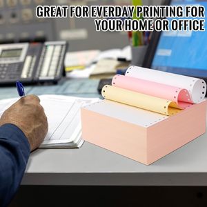 มีตัวอย่างให้เลือก โรงงานรับผลิตตามสั่ง กระดาษคาร์บอนเลสเคลือบหลัง CB CFB CF 55gsm NCR  แบบหลายสี ขนาด 889*1194 มม. - Product Image 4