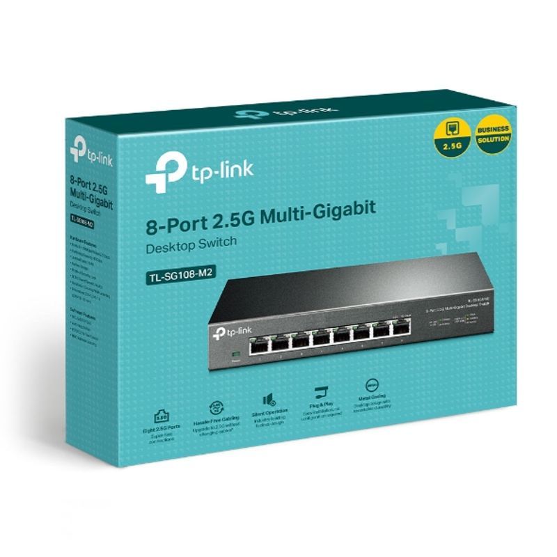 TP-Link TL-SG108-M2 Switch 8x RJ45 2.5Gb/s Desktop Unmanaged Network Switches Computer Hardware Software · image 3