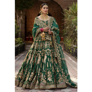 Premium Quality Embroidered Pakistan Clothing 3 Piece Suits New Style Bridal Embroidered Long Sleeves <b>Maxi</b> <b>Dress</b> for Women - Product Image 2