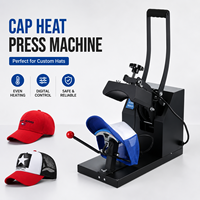 Presse à chaud manuelle pour casquettes, pour l'impression de logos personnalisés, équipement de transfert par sublimation pour les petites entreprises