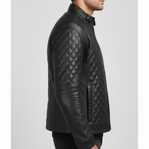 แจ็คเก็ตหนังวัวแท้สำหรับผู้ชาย, แจ็คเก็ตบอมเบอร์บอมเบอร์แจ็คเก็ตฤดูหนาว1ชิ้น - Product Image 2