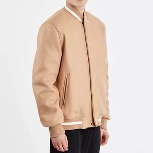 Chaqueta Universitaria de Béisbol Unisex, Elegante y Cómoda, de Manga Larga, con Cuello Alto, Capucha y Acolchado, 100% Algodón, a la Moda - Product Image 3