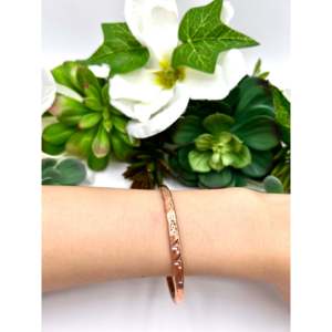 Shirley Collection Elegant <b>Copper</b> Plumber Fashion Cuff Bracelet - Product Image 5