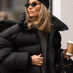 Veste matelassée thermique d'hiver pour femmes, vêtements d'extérieur, tissu respirant, laine offrant une résistance au vent, approvisionnement en gros - Product Image 6