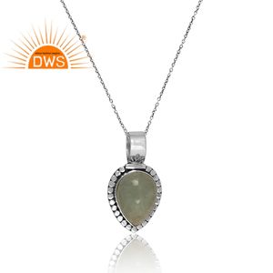 Nuevas llegadas 925 colgante de collar de piedras preciosas de fluorita Natural de plata esterlina para mujeres proveedor de joyería personalizada - Product Image 3