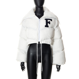Manteau à bulles avec logo personnalisé OEM, veste pour femmes, manteaux courts en fausse fourrure, bombardiers d'hiver, manteaux en duvet - Product Image 6