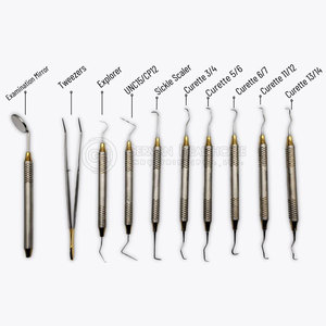 Kits d'hygiène dentaire manuels en acier inoxydable certifiés CE Accuram modèle 604, garantie de 3 ans - Prix de gros, instruments dentaires - Product Image 4