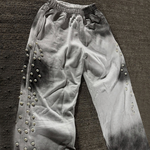 Baggy de jogging personnalisé pour hommes, pantalon de survêtement décontracté en éponge française 100% coton, extérieur, diamant, taille élastique, sport avec strass - Product Image 2