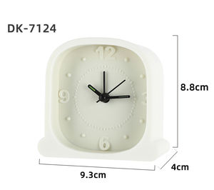 Modern Home New Simple Style Silicone Drop-Resistant Shockproof Alarm <b>Clock</b> Children's <b>Bedroom</b> Dining Table <b>Clock</b> in 2 Colors - Product Image 1