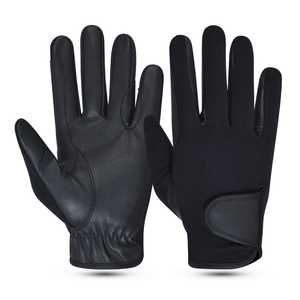 Guantes de equitación ecuestre de cuero puro para hombres y mujeres Agarre antideslizante para damas y niñas - Product Image 1