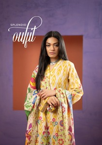 Costumes de pelouse en coton pakistanais de haute qualité pour femmes grande taille vêtements d'été Salwar Kameez avec Salwar - Product Image 3